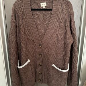 BiBi Brown cardigan sweater
